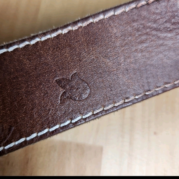 BED STU Shepherd Belt Men's Extra Large Brown Genuine Leather Tooled - Picture 5 of 7